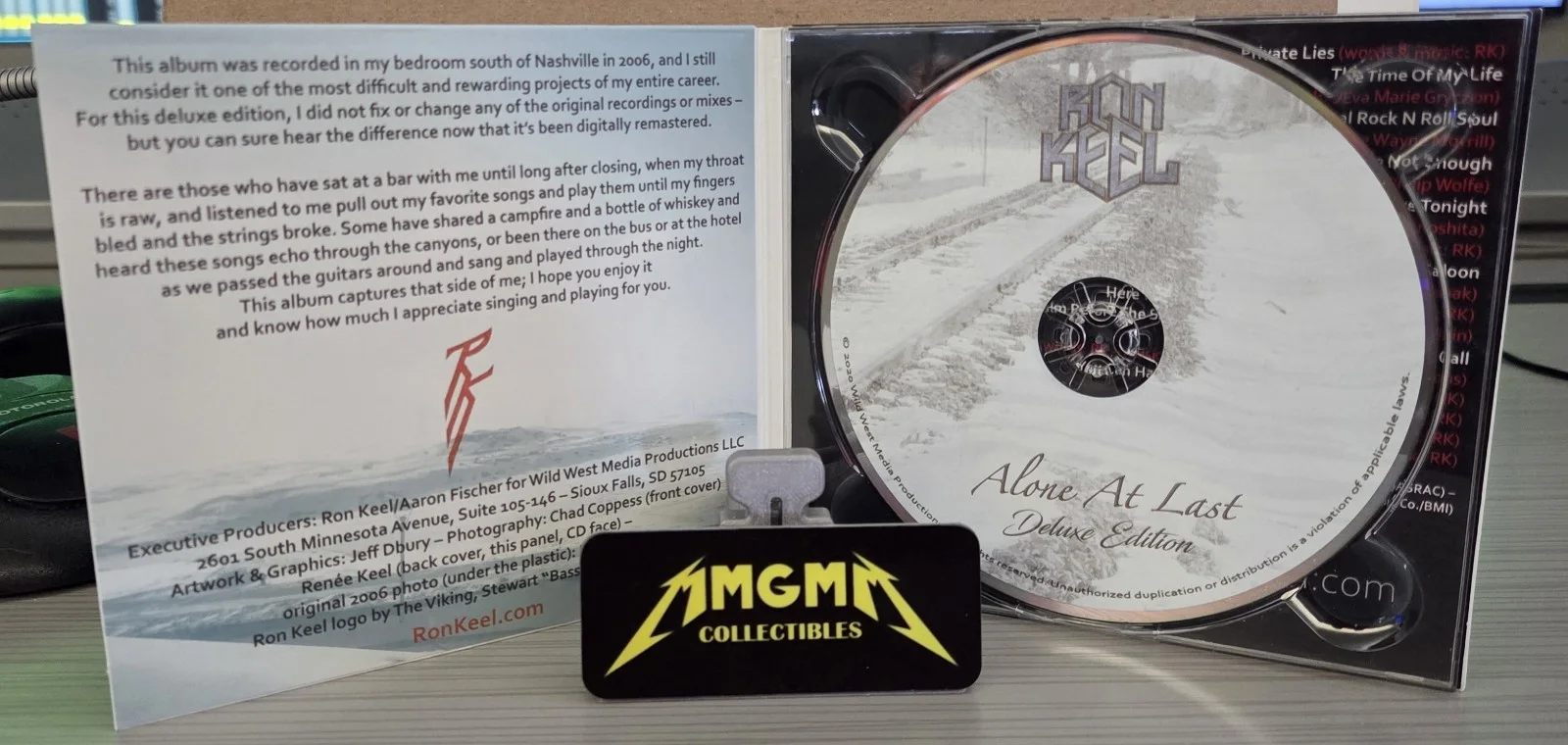 Ron Keel - Signed Alone At Last CD - Deluxe Edition - Kiss - Autographed, image 2