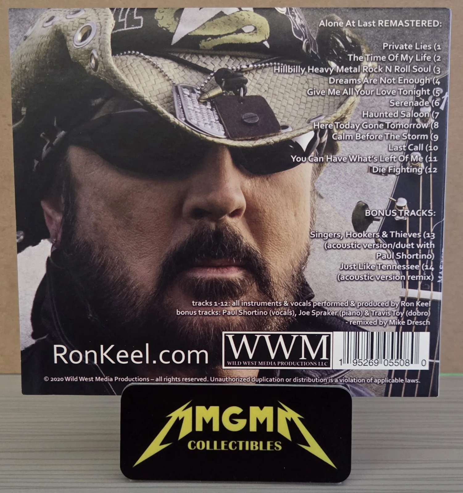 Ron Keel - Signed Alone At Last CD - Deluxe Edition - Kiss - Autographed, image 3