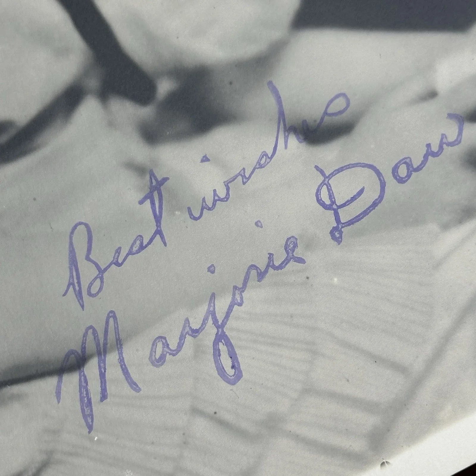 Marjorie Daw — MARJORIE DAW (d. 1979) Silent Film Talkies Movie Actress Autograph Signed Photo, изображение 2