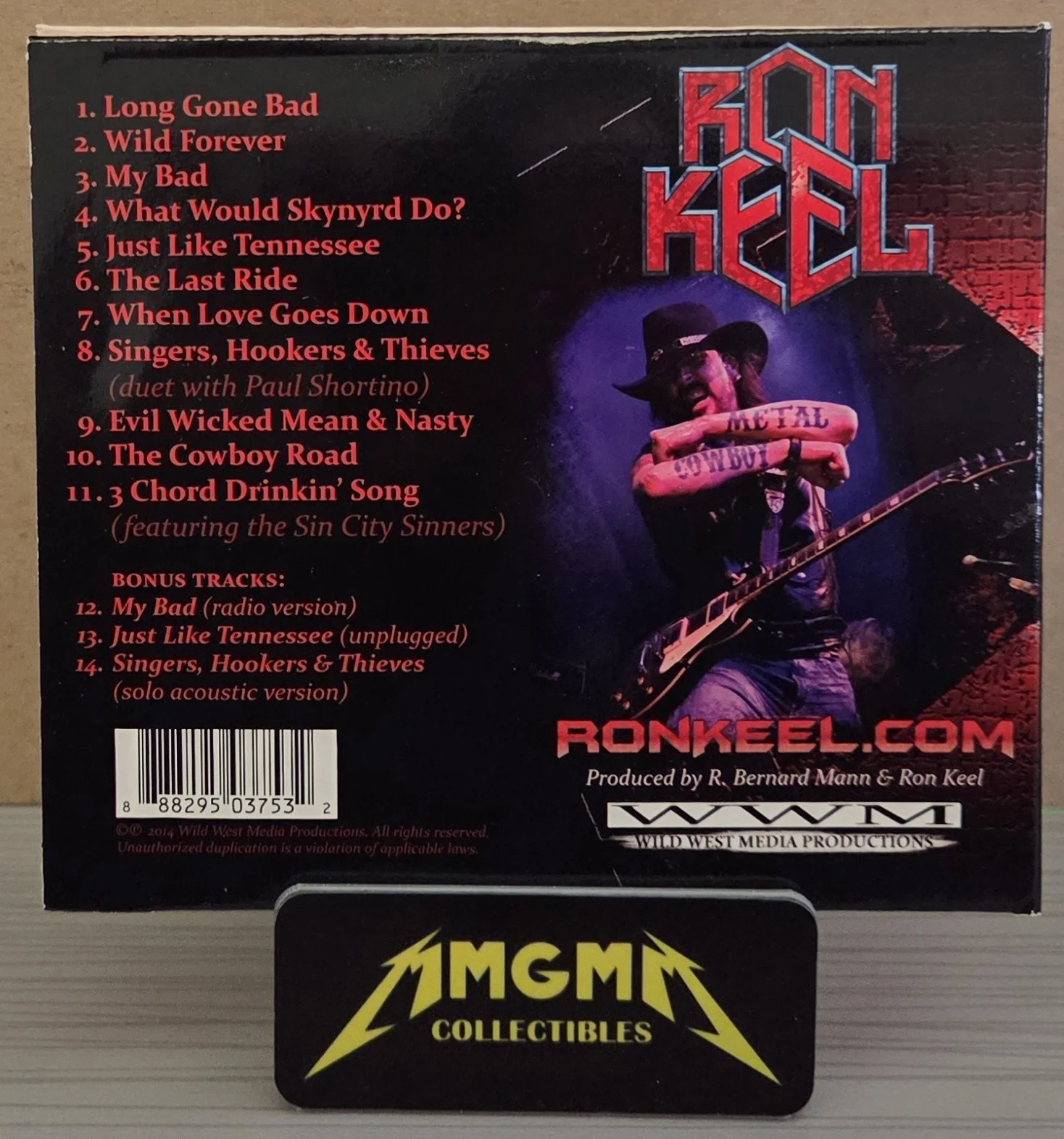 Ron Keel - Signed Metal Cowboy CD - Kiss - Autographed - Out Of Print - Auto, image 3