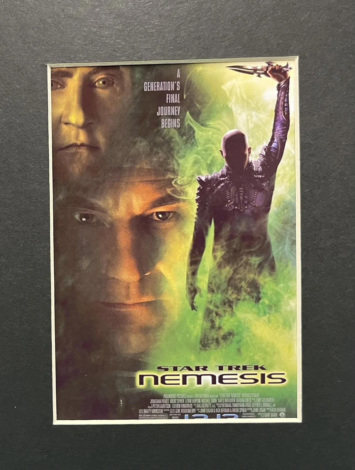 STAR TREK NEMESIS. 35mm Film Cell Mounted Display, image 2