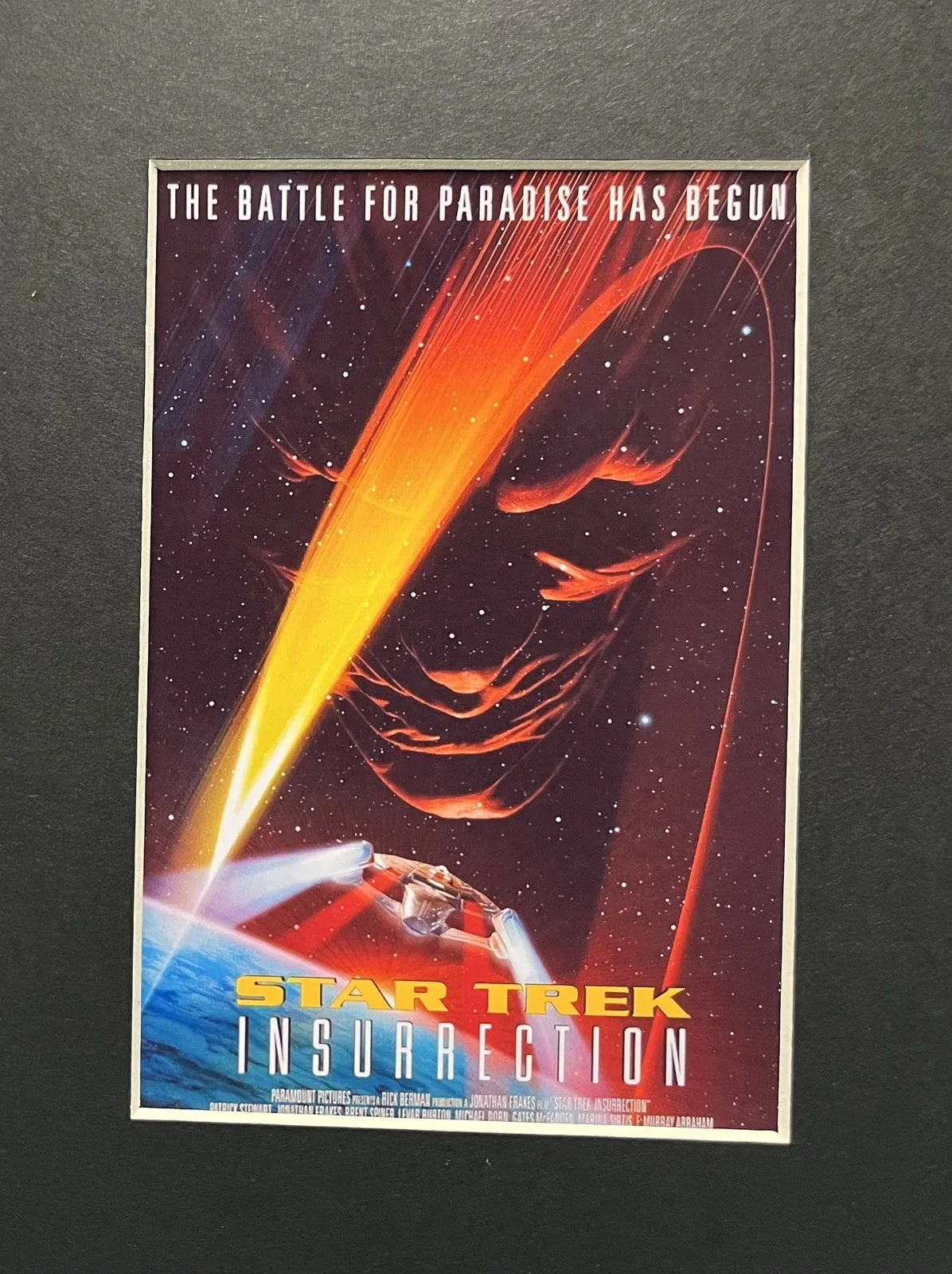 STAR TREK INSURRECTION . 35mm Film Cell Mounted Display, image 2