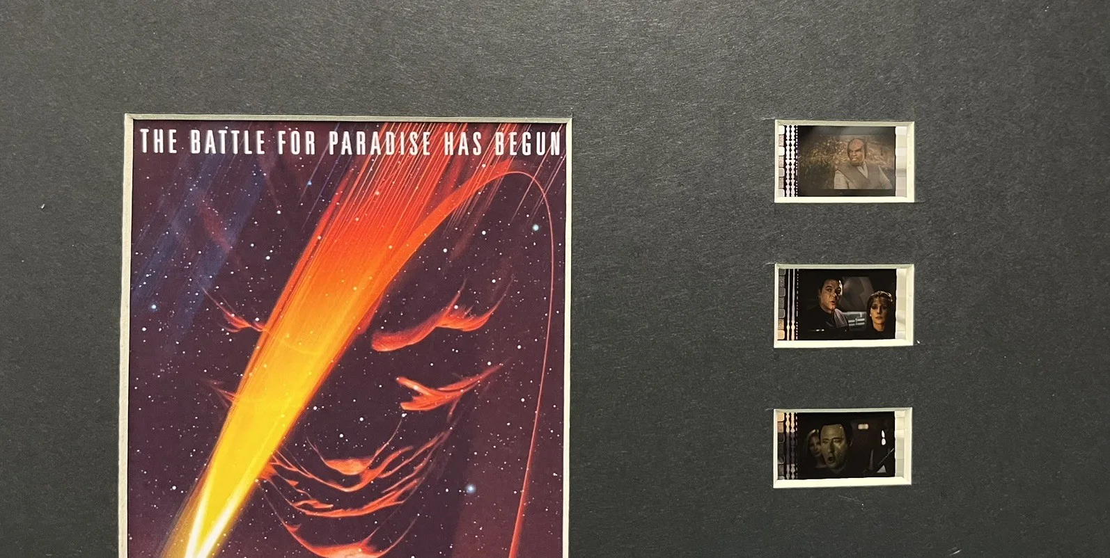 STAR TREK INSURRECTION . 35mm Film Cell Mounted Display, image 3