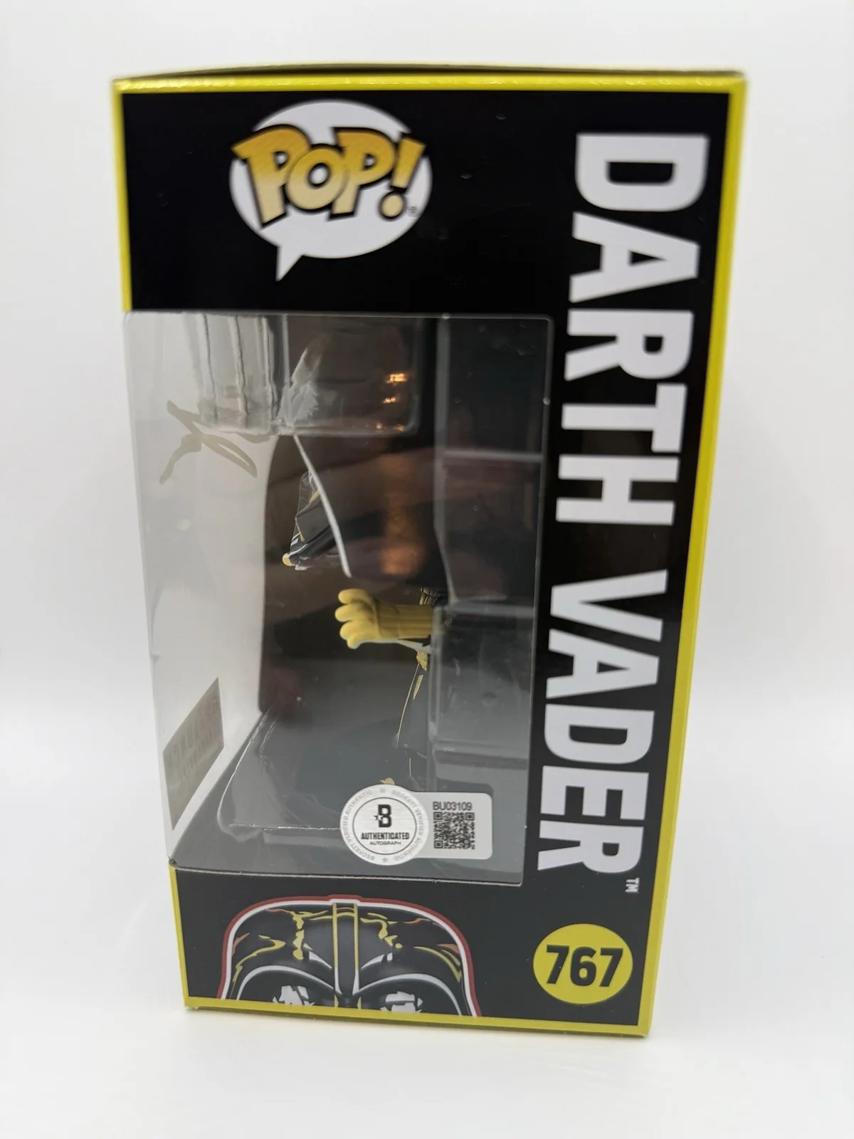 HAYDEN CHRISTENSEN SIGNED DARTH VADER BOX LUNCH EXCLUSIVE FUNKO POP BECKETT COA, изображение 2