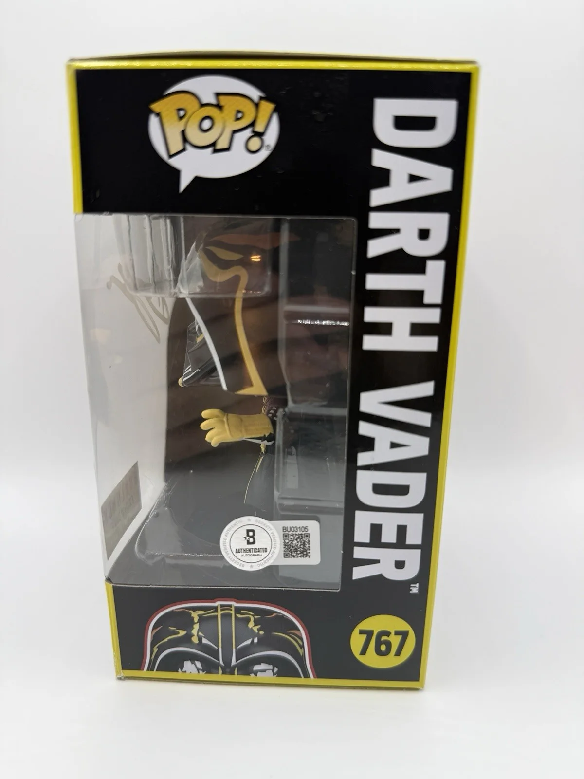 HAYDEN CHRISTENSEN SIGNED DARTH VADER BOX LUNCH EXCLUSIVE FUNKO POP BECKETT COA, изображение 2