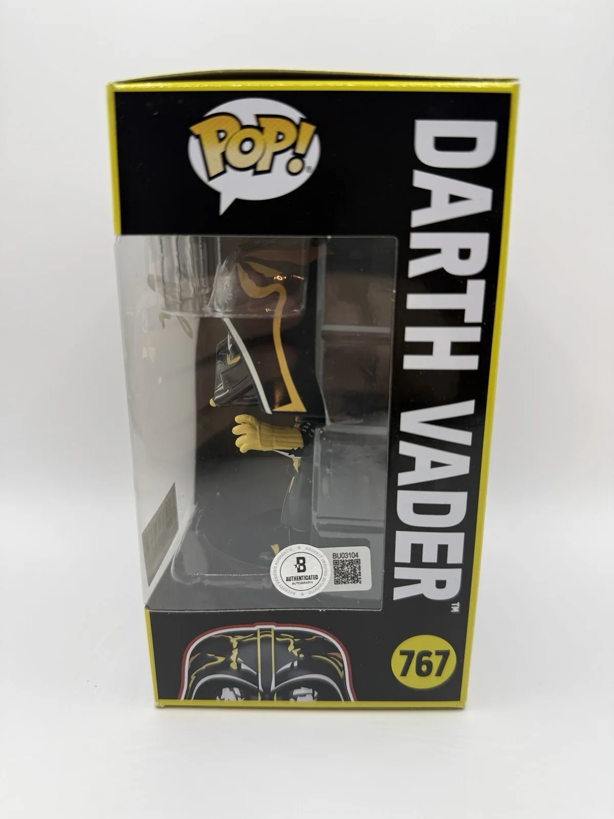 HAYDEN CHRISTENSEN SIGNED DARTH VADER BOX LUNCH EXCLUSIVE FUNKO POP BECKETT COA, изображение 2
