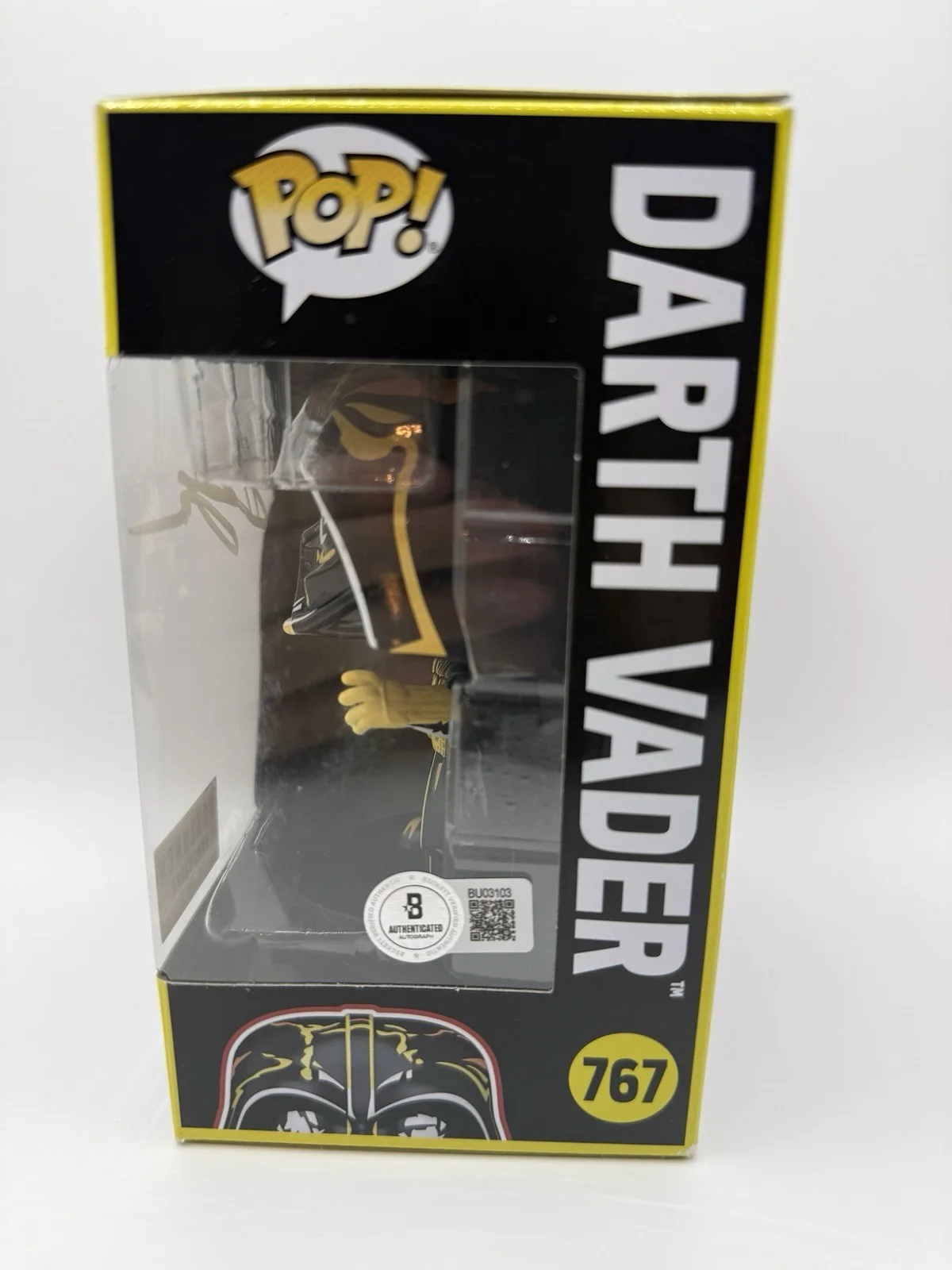 HAYDEN CHRISTENSEN SIGNED DARTH VADER BOX LUNCH EXCLUSIVE FUNKO POP BECKETT COA, изображение 2