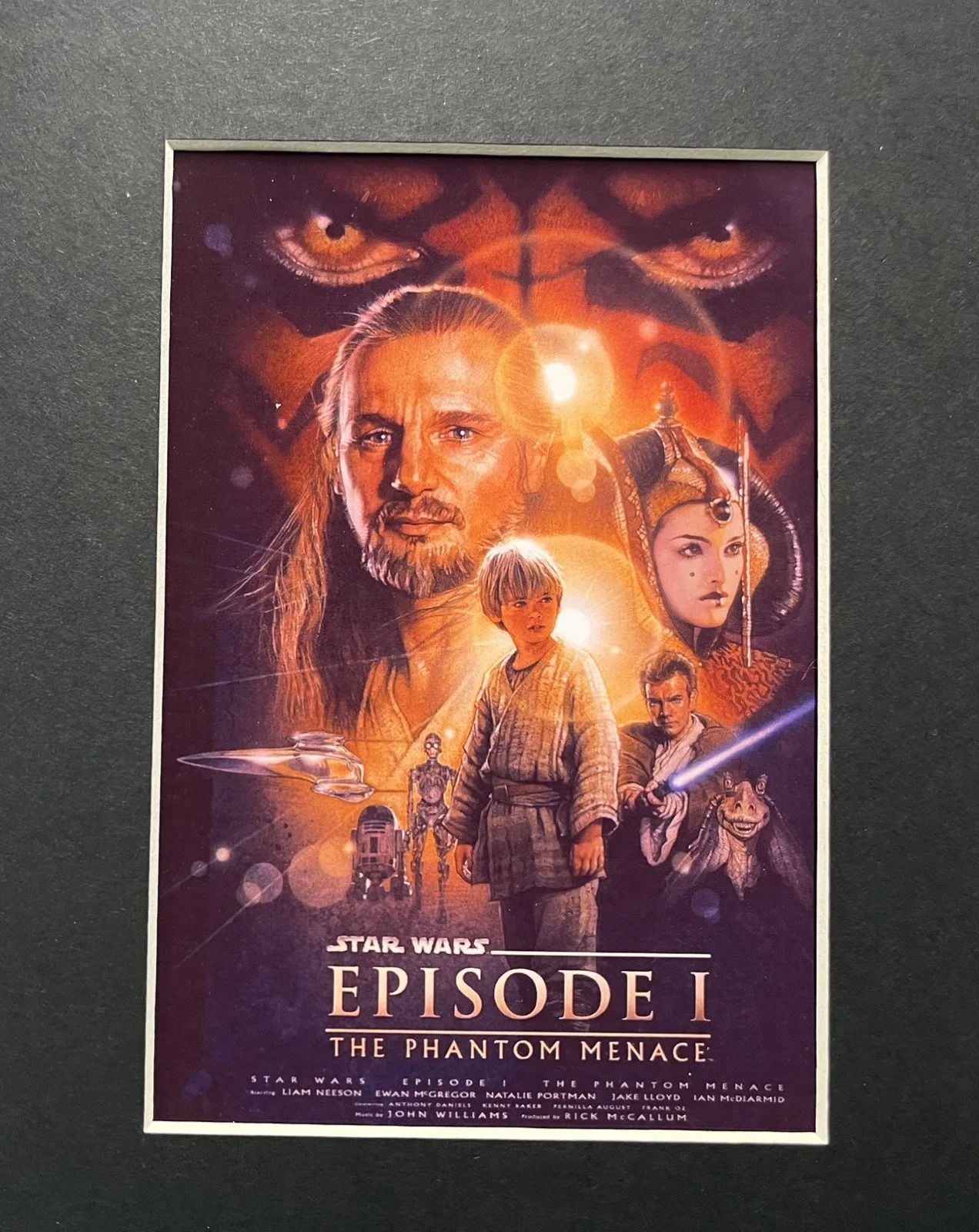 STAR WARS THE PHANTOM MENACE EPISODE l. 35mm Film Cell Mounted Display, изображение 2