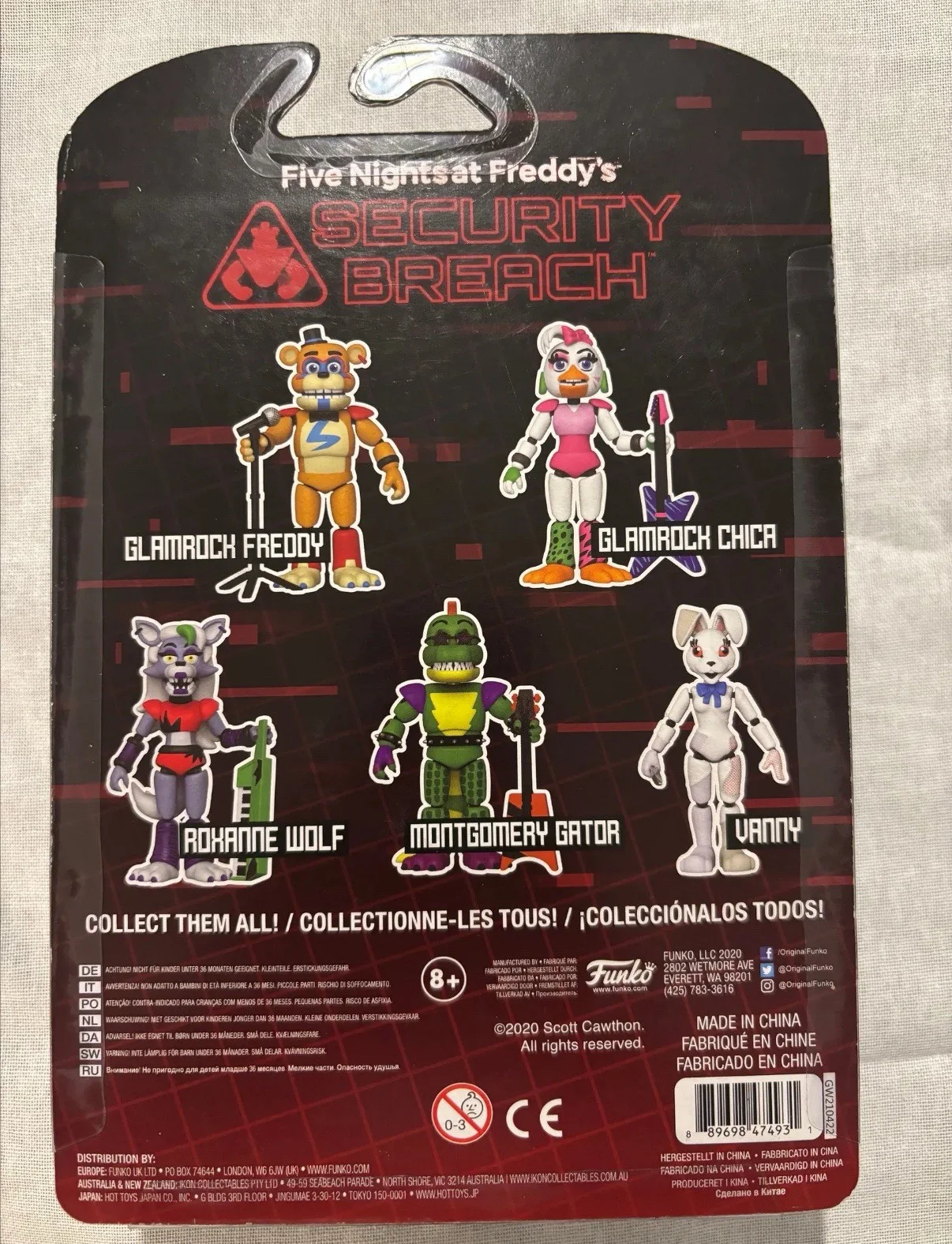 Marta Svetek — Marta Svetek Signed Autograph Funko Figure Roxanne Wolf Five Nights JSA COA, изображение 2