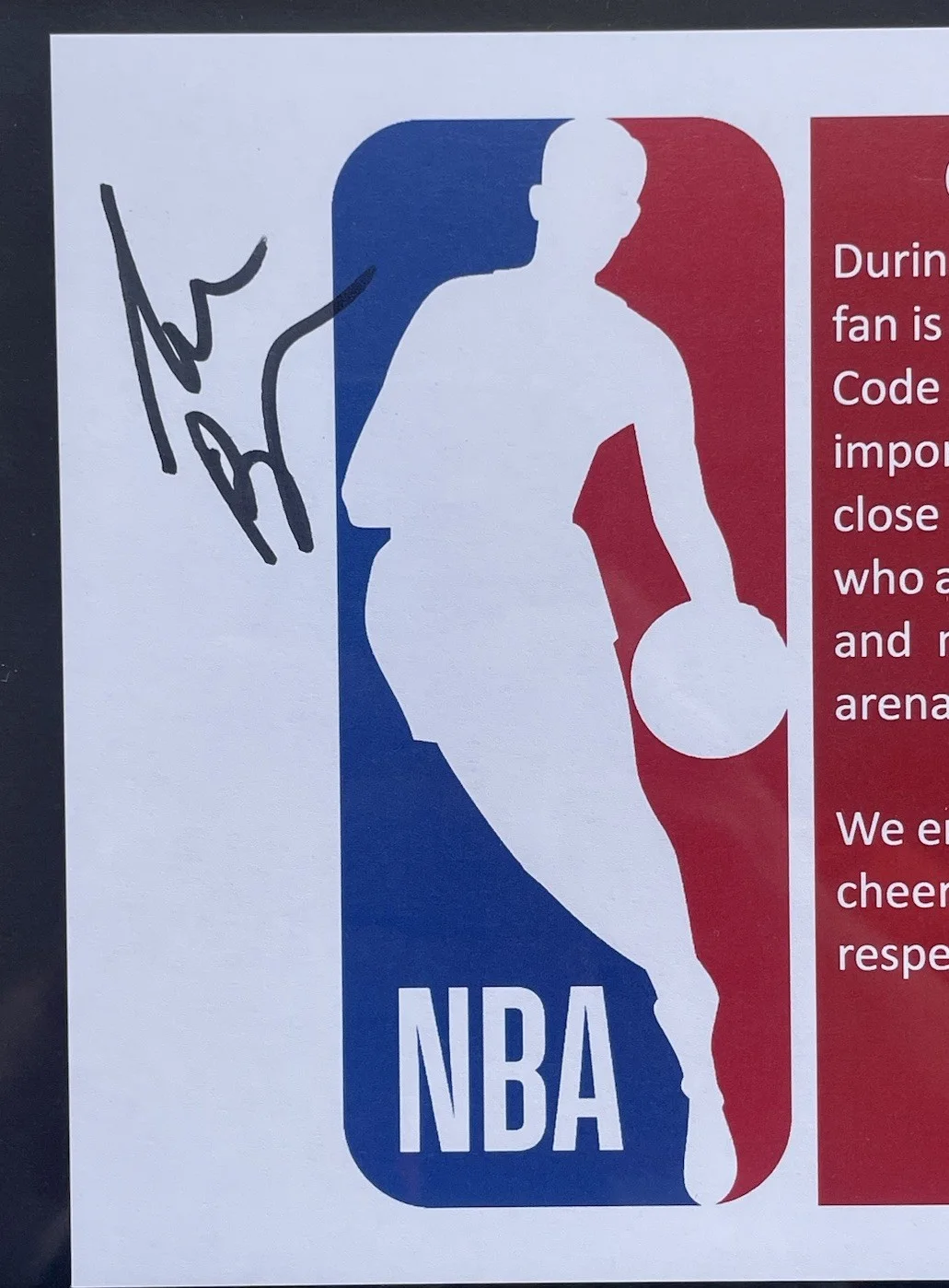 Steve Ballmer — Steve Ballmer Signed Autographed Nba Conduct Policy Paper 6x9 Psa/Dna Slab, image 2