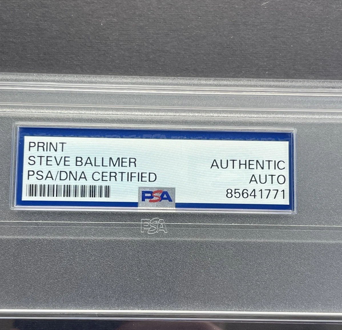 Steve Ballmer — Steve Ballmer Signed Autographed Nba Conduct Policy Paper 6x9 Psa/Dna Slab, image 3