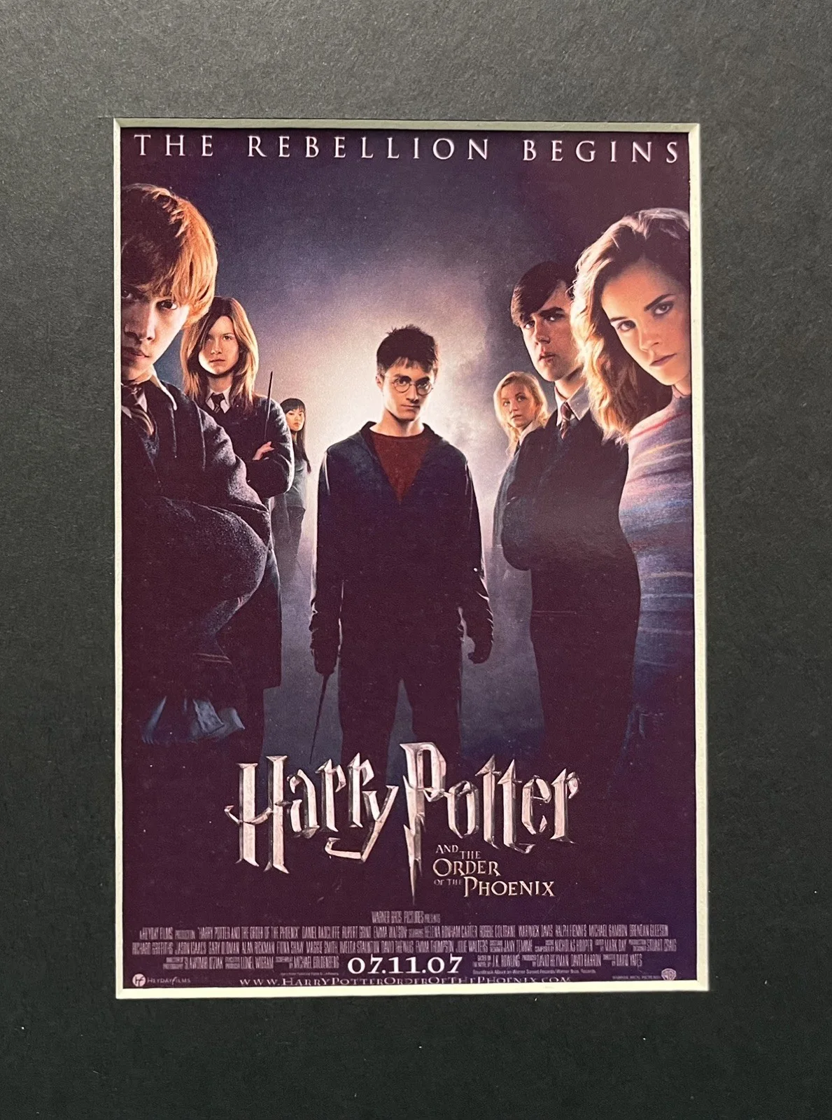 HARRY POTTER AND THE ORDER OF THE PHOENIX. 35mm Film Cell Mounted Display, image 2