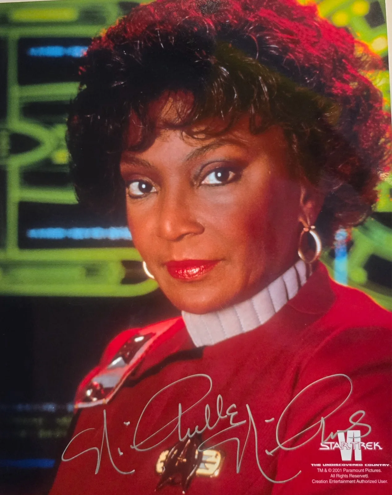 Nichelle Nichols — Nichelle Nichols - Uhura - Star Trek TOS - 8x10 - Autographed Photo