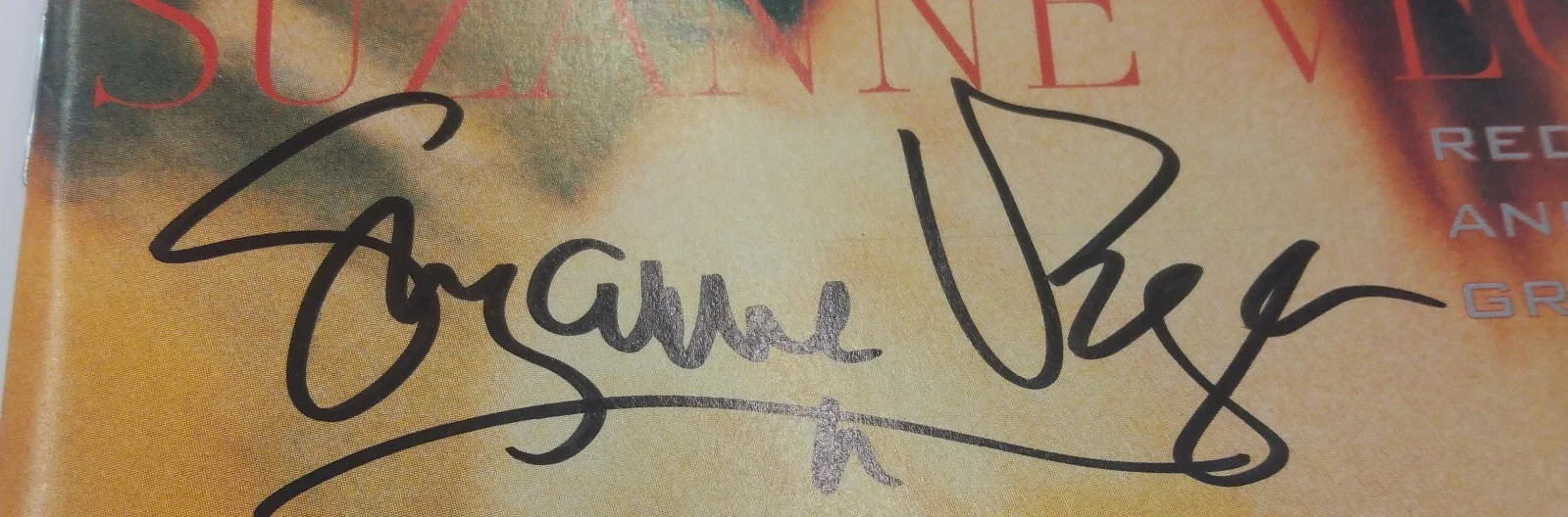 suzanne vega - signed - autographed - songs in red and gray - compact disc, image 2