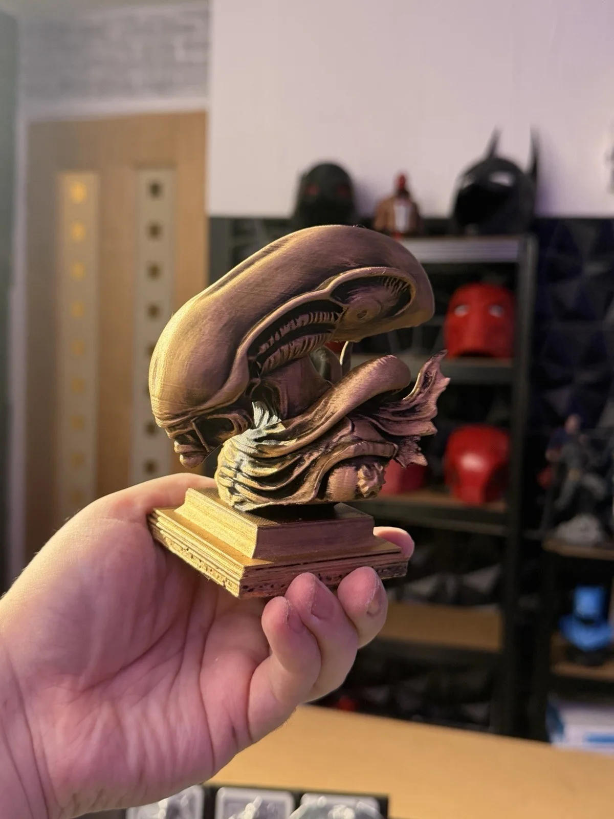 Xenomorph Bust – 3D Printed Display Model, изображение 2