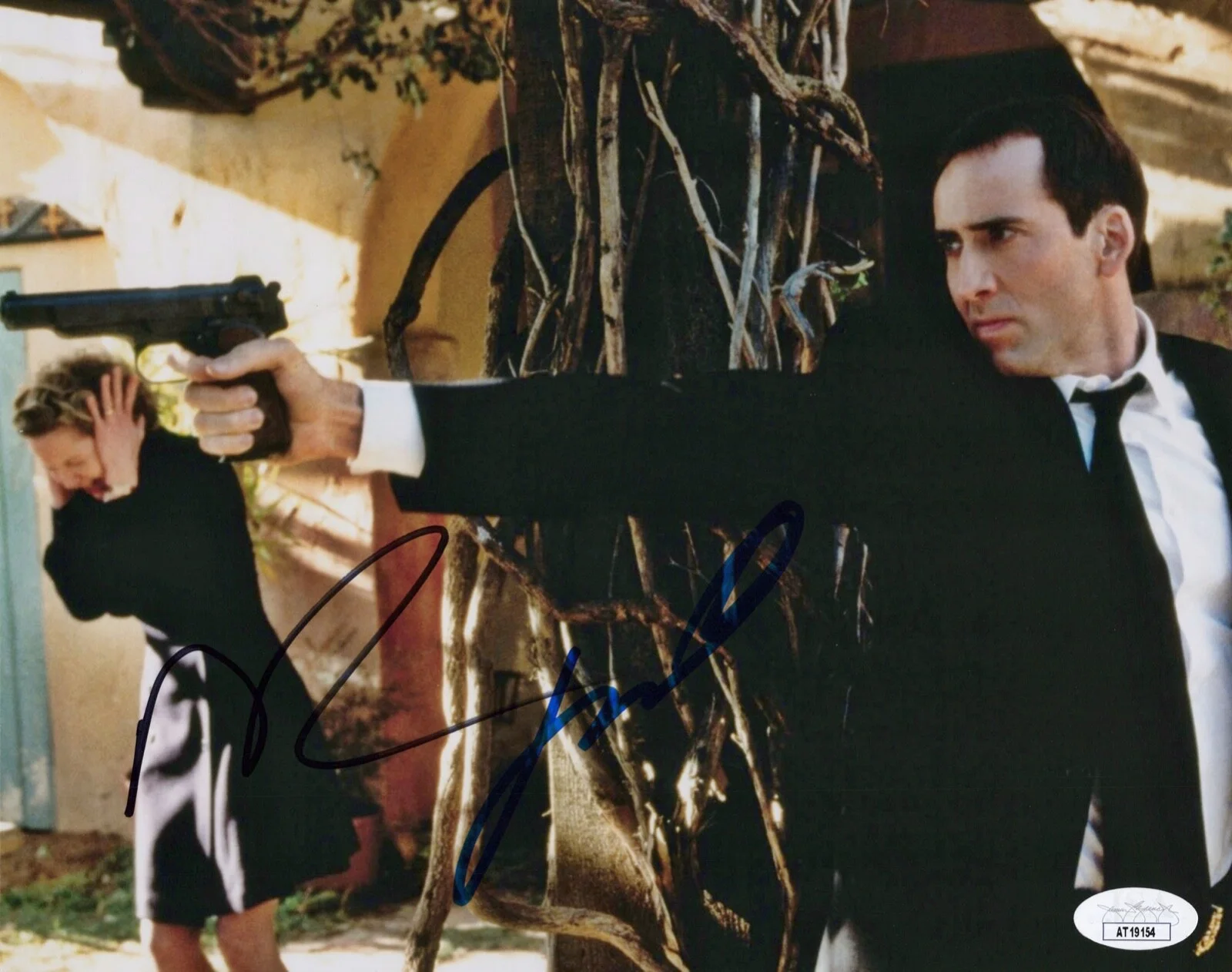 Nicolas Cage, John Travolta — Nicolas Cage & John Travolta signed "FACE/ OFF" 8x10 Photo EXACT PROOF a JSA COA, image 5
