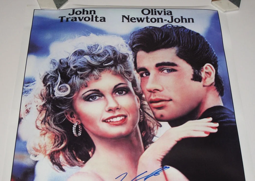 John Travolta — JOHN TRAVOLTA signed "GREASE" 27x34 Poster AUTOGRAPHED Beautiful Signature COA, изображение 5