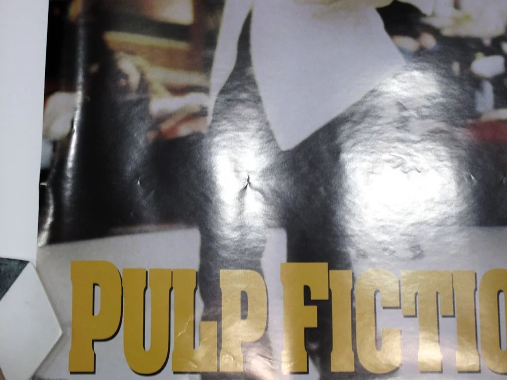 John Travolta — JOHN TRAVOLTA signed "PULP FICTION" 24x36 Poster Autograph UMA THURMAN Dance COA, image 5