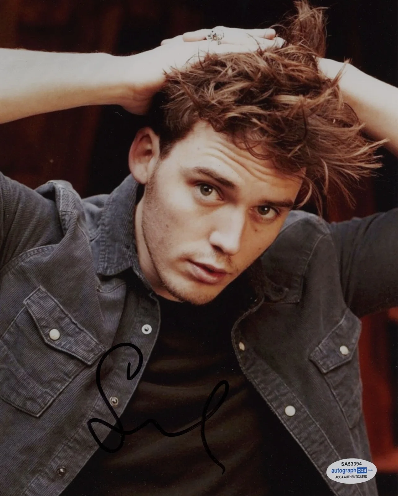SAM CLAFLIN — Sam Claflin signed 8x10 Photo f Proof HUNGER GAMES Daisy Jones & The Six ACOA, изображение 3