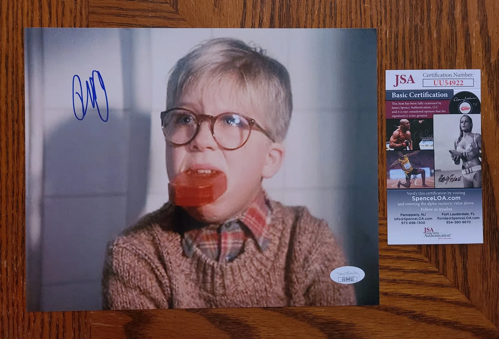 Peter Billingsley — Peter Billingsley Signed A Christmas Story 8x10 (JSA COA)
