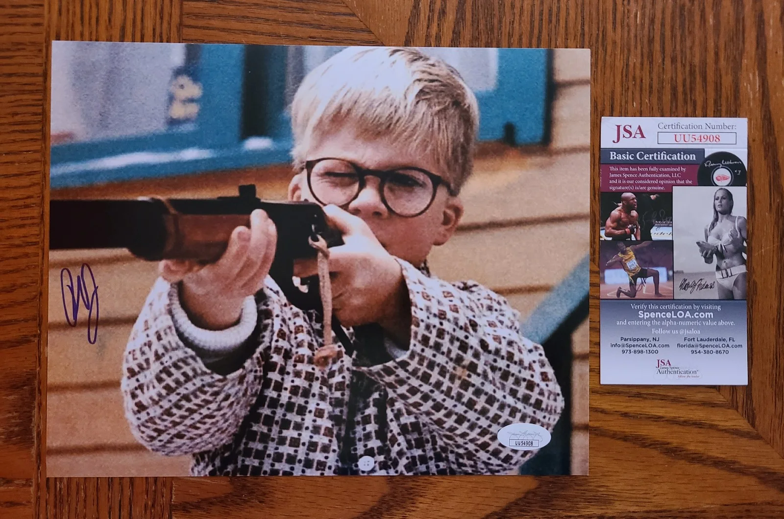 Peter Billingsley — Peter Billingsley Signed A Christmas Story 8x10 (JSA COA)