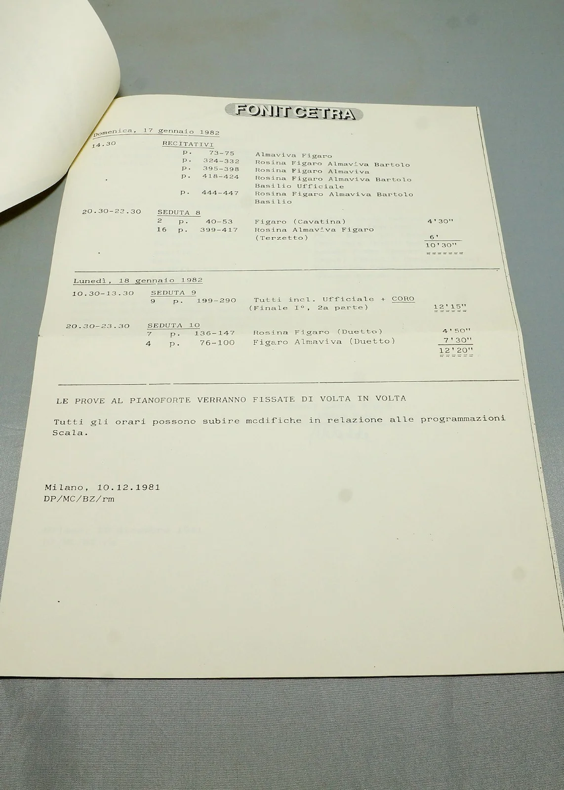 Marilyn Home — Autographed Marilyn Horne 1982 Rossini’s “Il Barbiere di Siviglia”, image 5