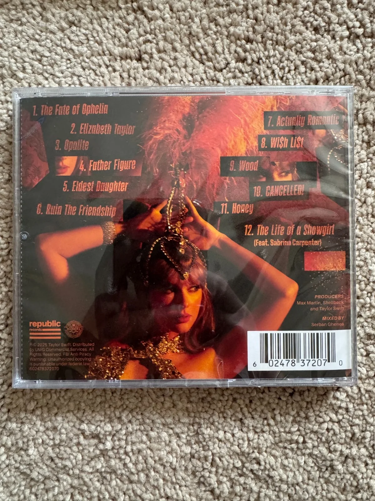 SIGNED - Taylor Swift Life of a Showgirl Signed CD - Photo 1, изображение 3