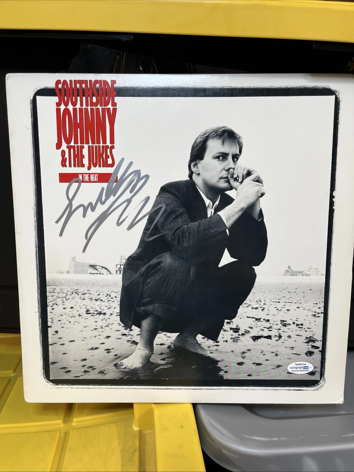 Southside Johnny and The Asbury Jukes SIGNED AUTOGRAPHED VINYL ACOA IN THE HEAT, изображение 3