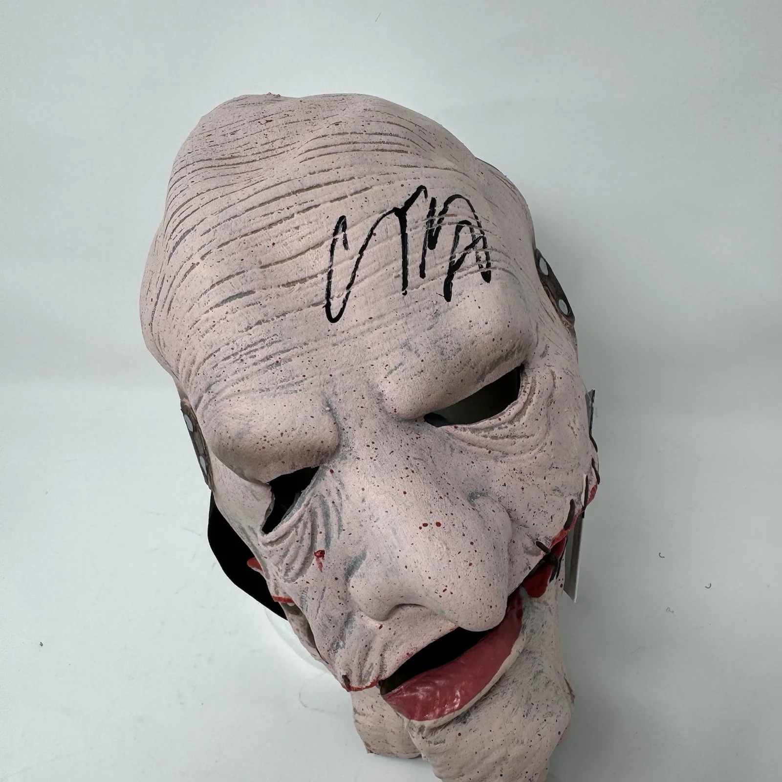 Corey Taylor Signed Autographed Slipknot Mask Gray Chapter Beckett Witnessed COA, image 2