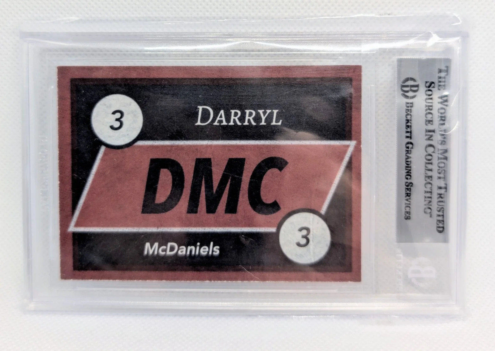 Darryl McDaniels — Darryl McDaniels - Run DMC - Custom Trading Card - Authentic Auto - Slab, image 2