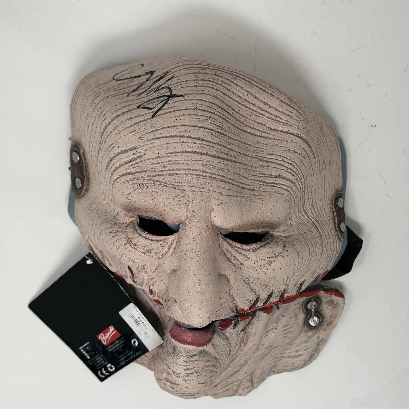 Corey Taylor Signed Autographed Slipknot Mask Gray Chapter Beckett Witnessed COA, изображение 4