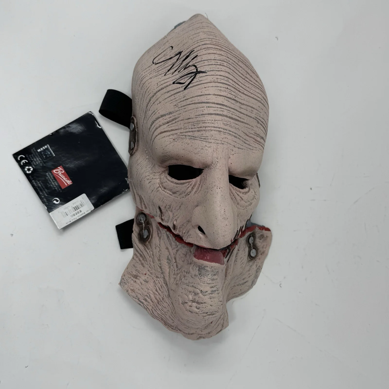 Corey Taylor Signed Autographed Slipknot Mask Gray Chapter Beckett Witnessed COA, изображение 5