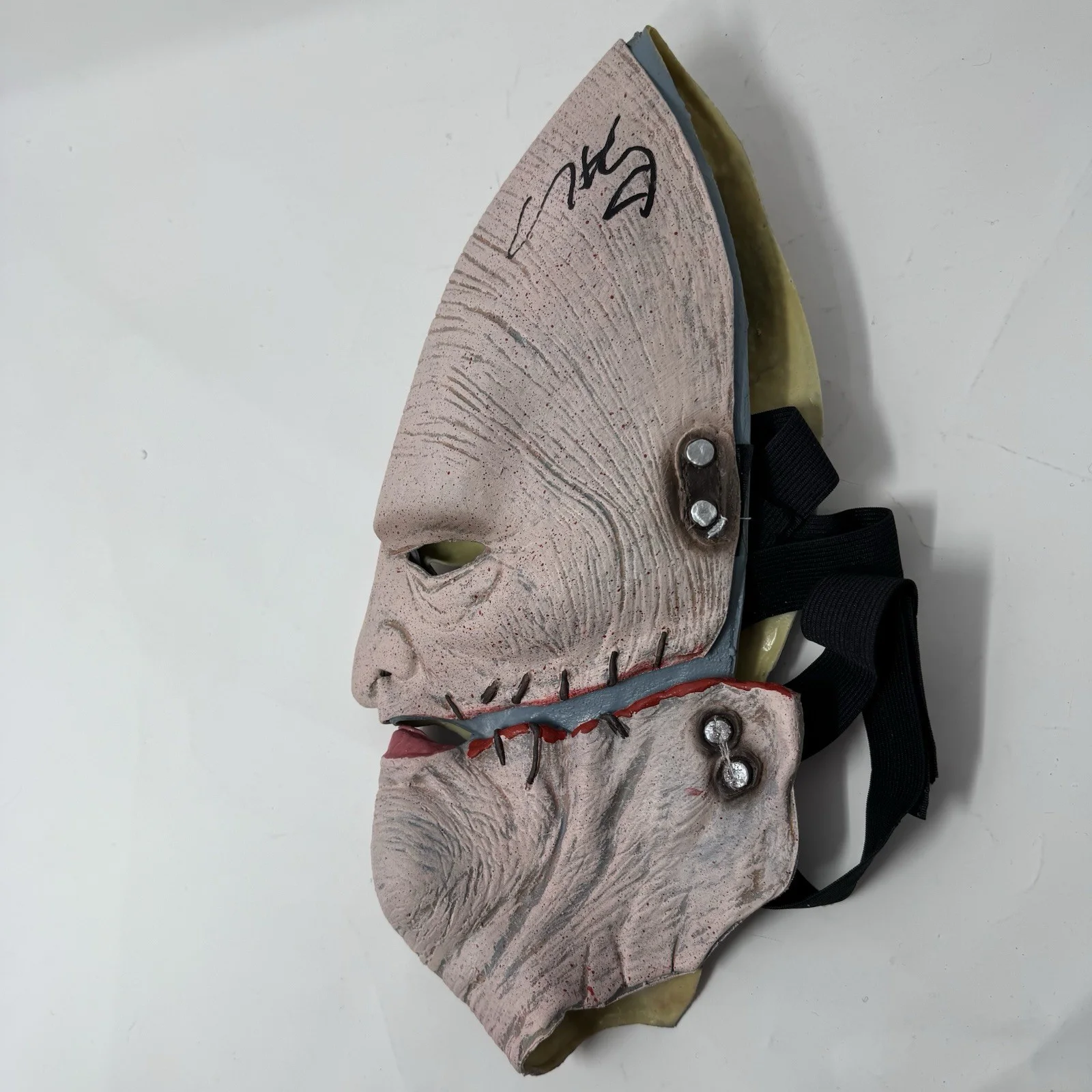 Corey Taylor Signed Autographed Slipknot Mask Gray Chapter Beckett Witnessed COA, image 5