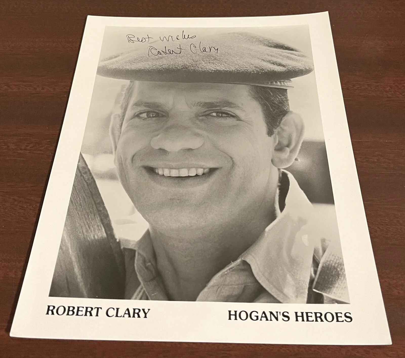 Robert Clary — Robert Clary aka LeBeau Hogans Heroes Signed 8x10 Auto & Orig 1965 Fleer Card, image 4