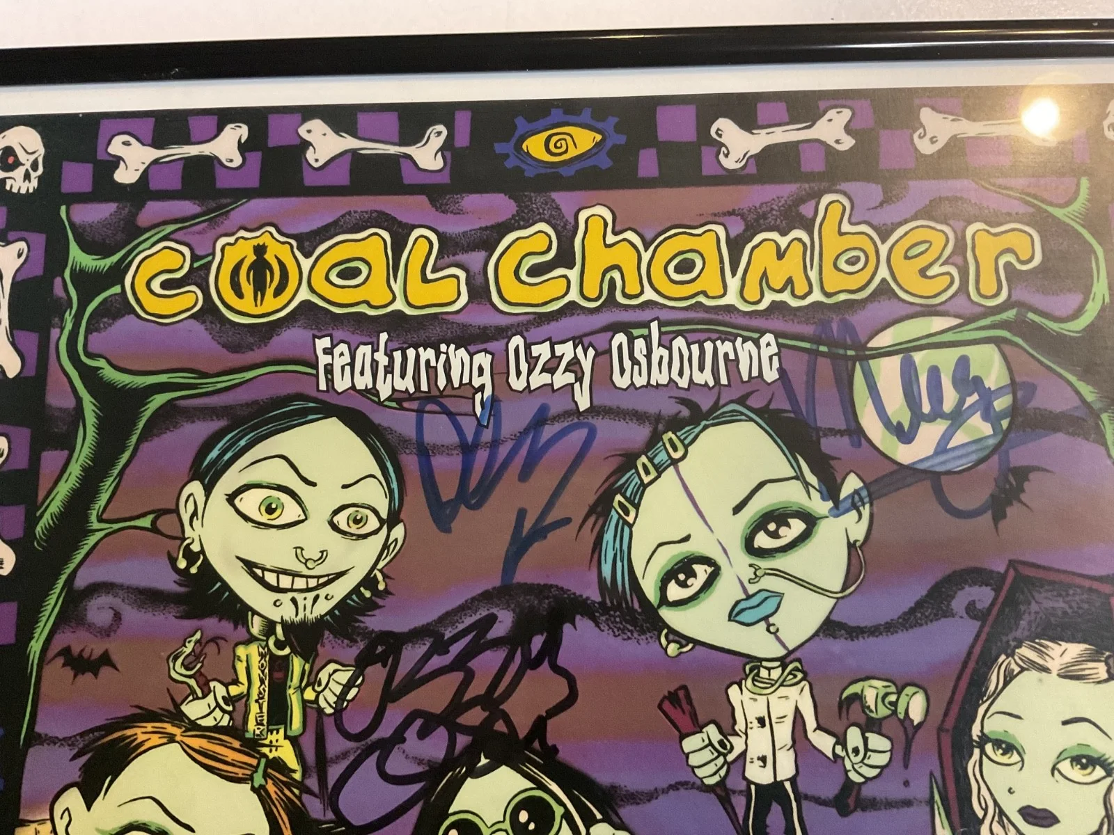OZZY OSBOURNE Signed Autographed 12x12 Coal Chamber RARE Print Shock the Monkey, изображение 3