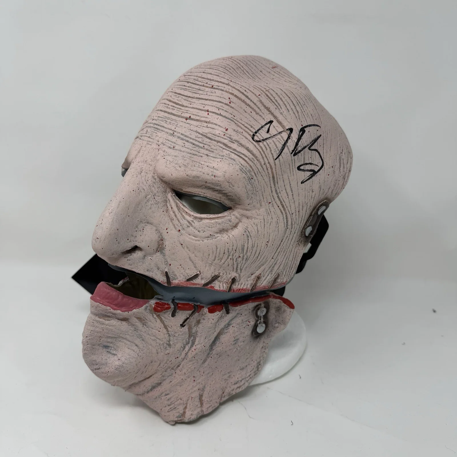 Corey Taylor Signed Autographed Slipknot Mask Gray Chapter Beckett Witnessed COA, image 2