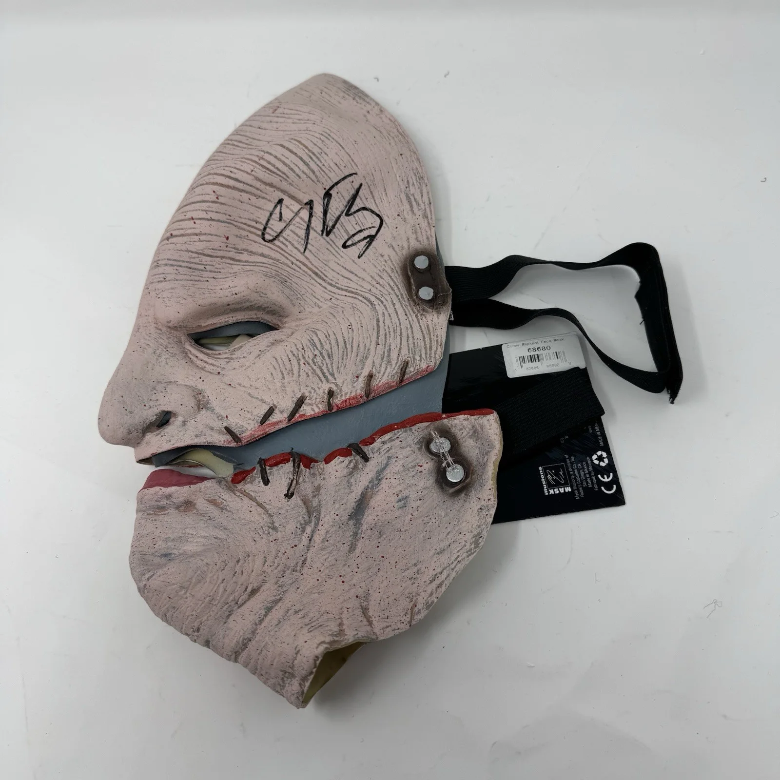 Corey Taylor Signed Autographed Slipknot Mask Gray Chapter Beckett Witnessed COA, image 4