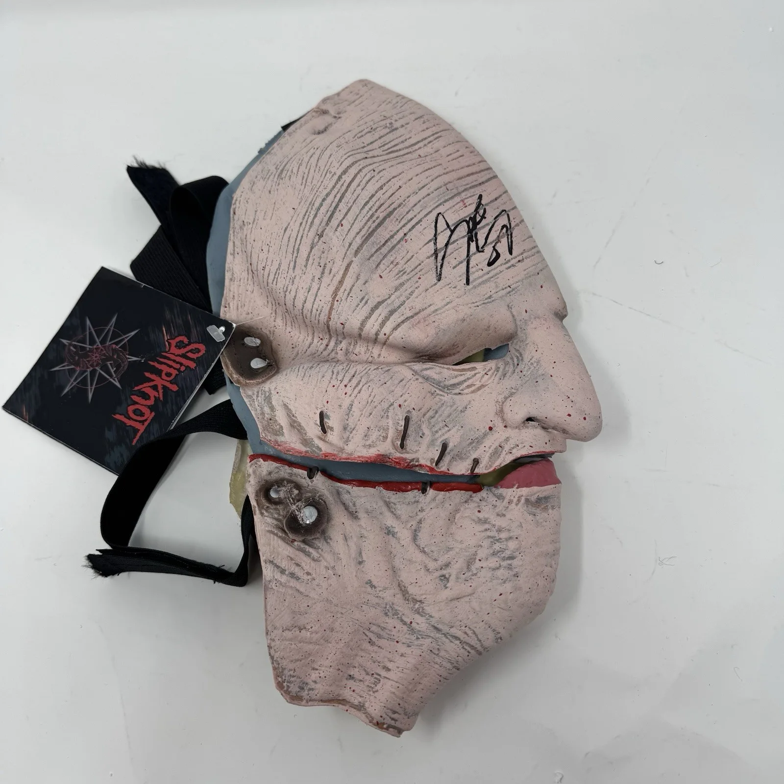 Corey Taylor Signed Autographed Slipknot Mask Gray Chapter Beckett Witnessed COA, изображение 4