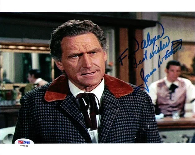 James Whitmore — James Whitmore Autographed Signed 8x10 Photo Big Valley PSA/DNA #U94834