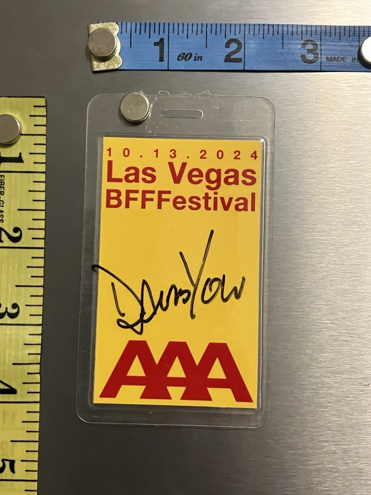 The Jesus Lizard Backstage Pass Signed By David Yow Las Vegas 2024, image 3