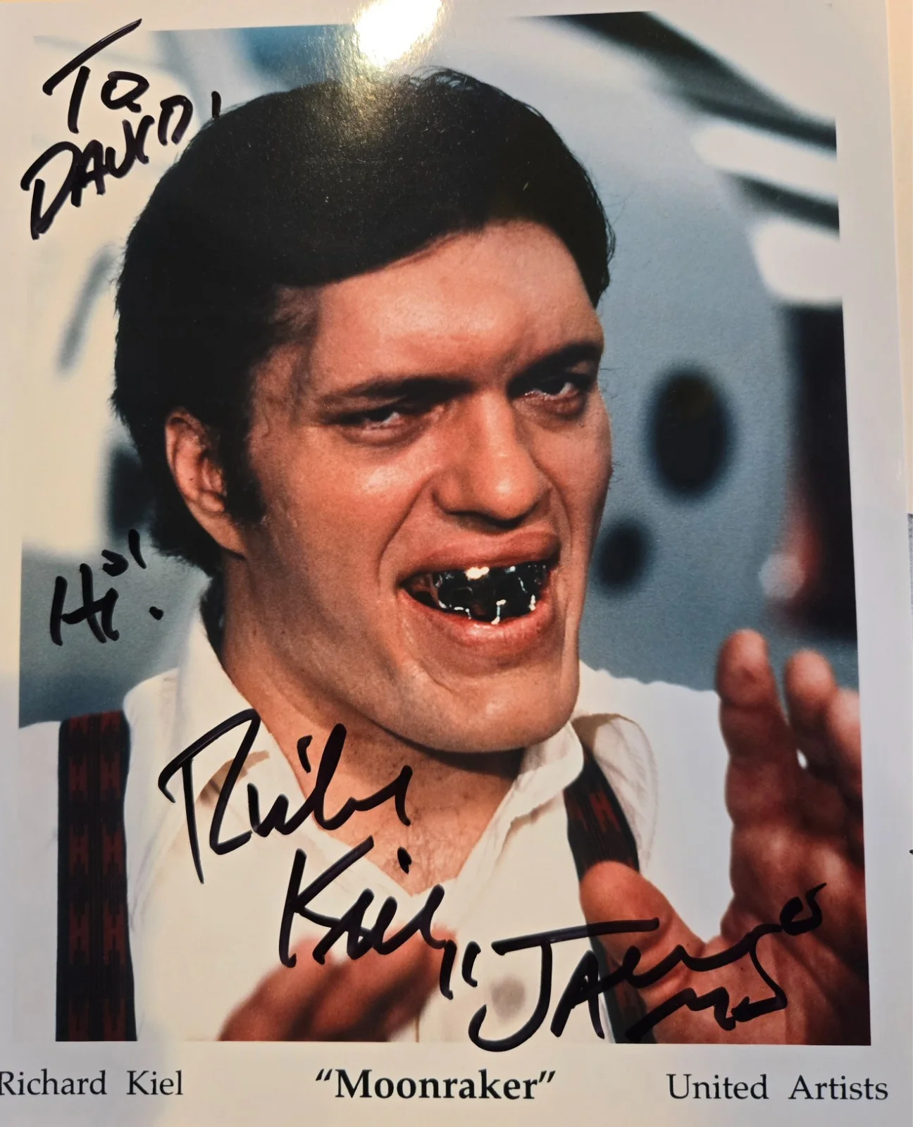 Richard Kiel — RICHARD KIEL signed 8x10 photo JAWS Bond Moonraker