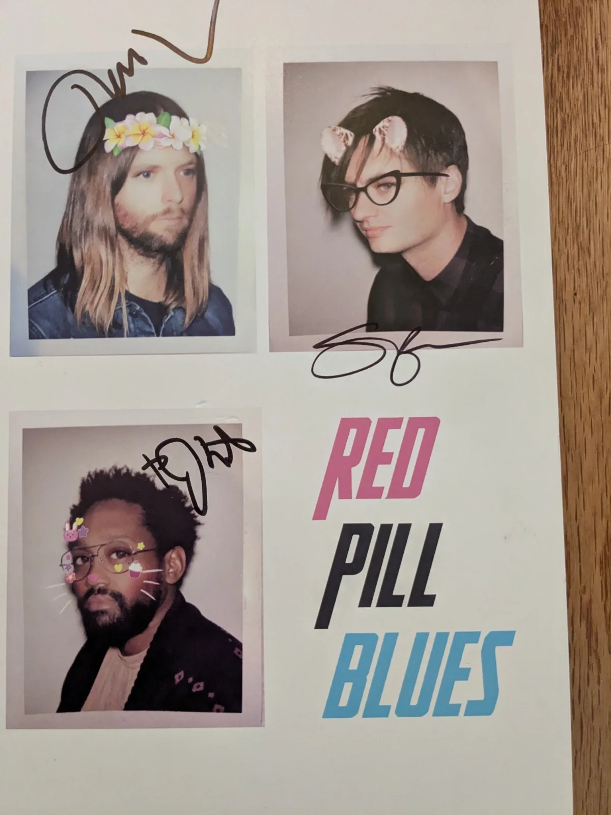 Maroon 5 Adam Levine Red Pill Blues Autographed Hand-Signed Vinyl LP, image 4