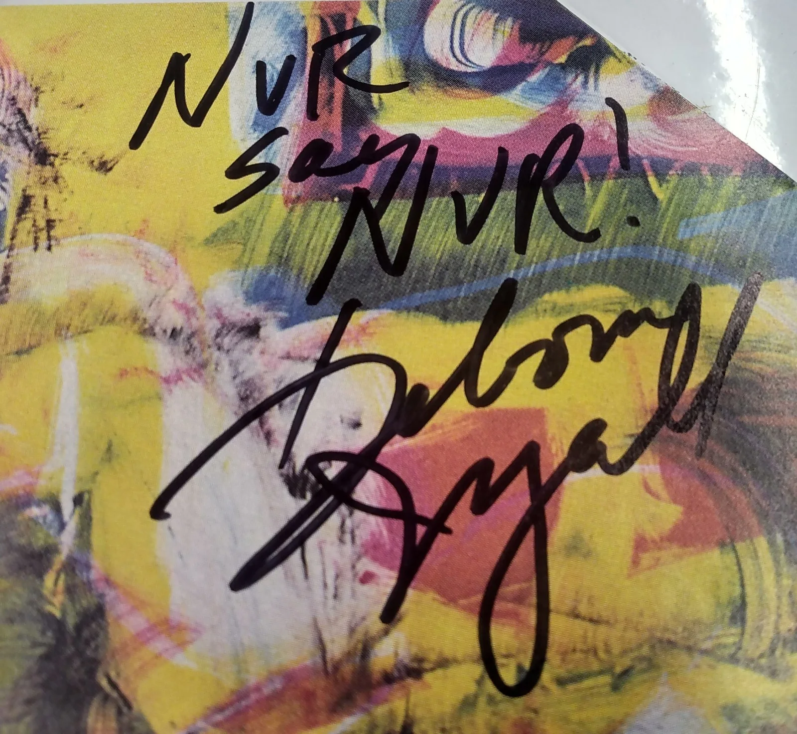 romeo void - debora iyall - signed - autographed - warm, in your coat - cd, image 2