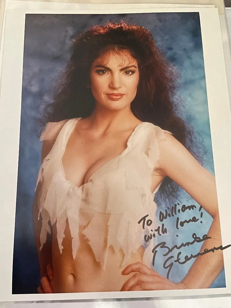 Brinke Stevens — Sorority Babes Slimeball Bowl-O-Rama Brinke Stevens Signed 8x10 Photo/To William