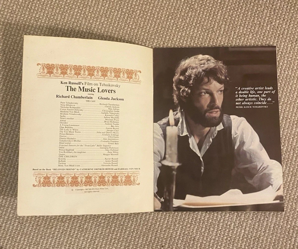 THE MUSIC LOVERS - Original Film Programme/ Brochure Life of Tchaikovsky 1970, изображение 2