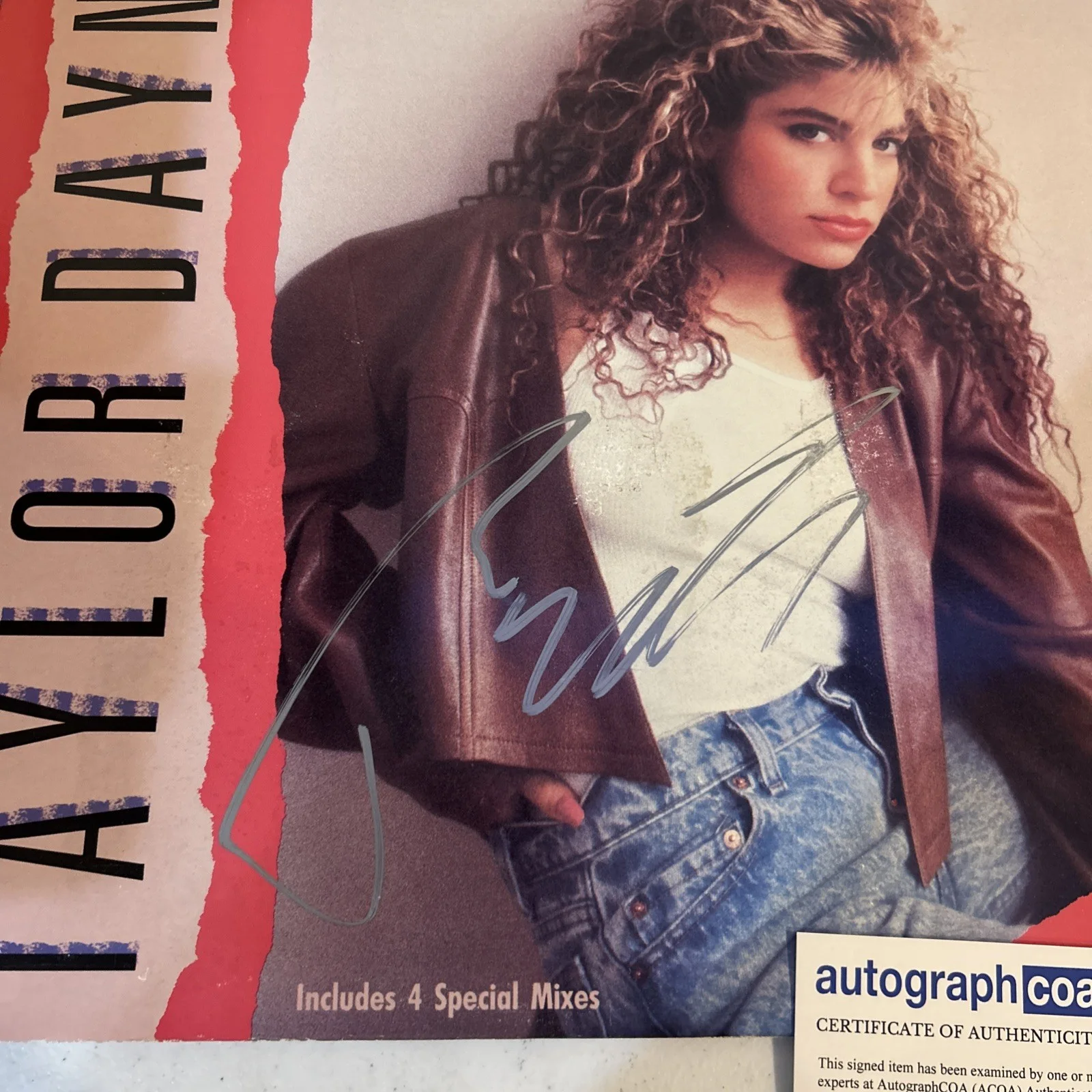TAYLOR DAYNE SIGNED AUTOGRAPH VINYL ALBUM ACOA DONT RUSH ME RECORD LP, image 3