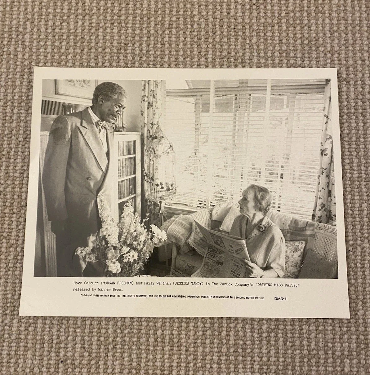 DRIVING MISS DAISY - ORIGINAL STILL / PRESS PHOTO - M.Freeman & J. Tandy 1989, image 3
