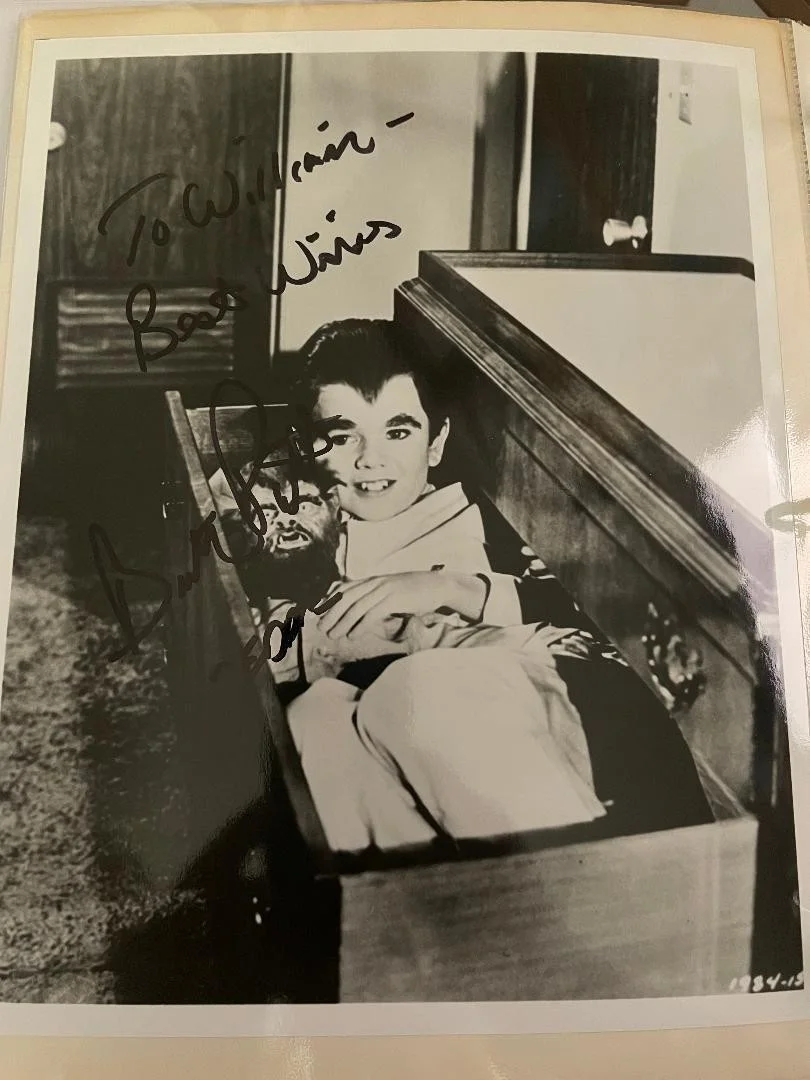 Butch Patrick — Vintage Eddie Munster Butch Patrick Signed 8x10 Photo/To William/Free Ship!
