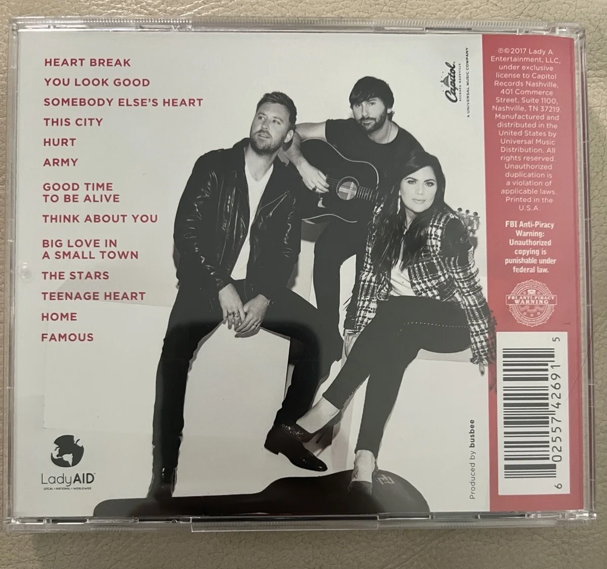 Lady Antebellum - Heartbreak Signed CD Booklet And Signed Photos, image 2