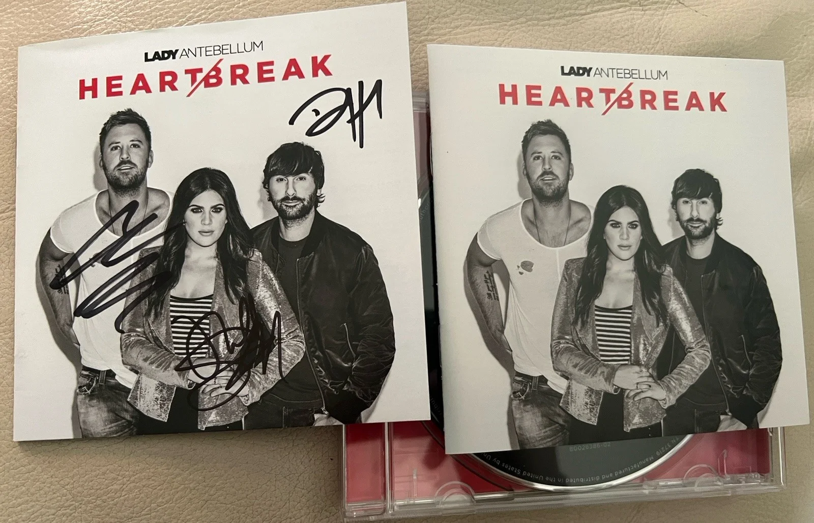 Lady Antebellum - Heartbreak Signed CD Booklet And Signed Photos, image 4